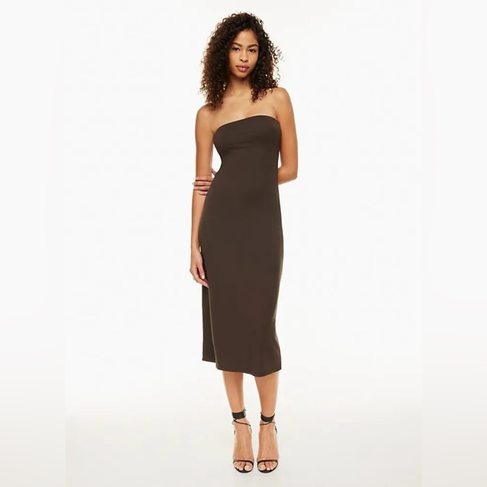 Aritzia Wilfred Corelli Black Midi Tube Dress